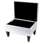 Banc de rangement Brooklyn rembourré de style transitoire