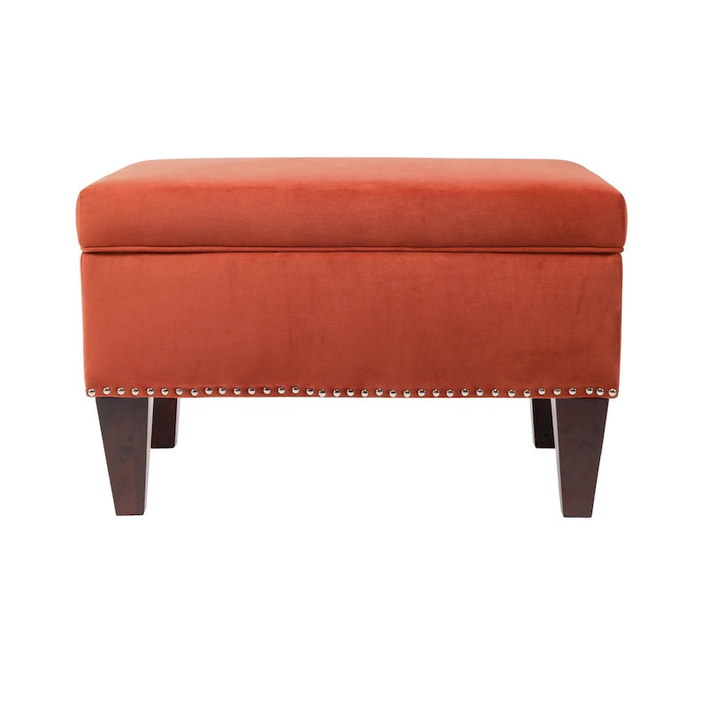 Banc de rangement Brooklyn rembourré de style transitoire