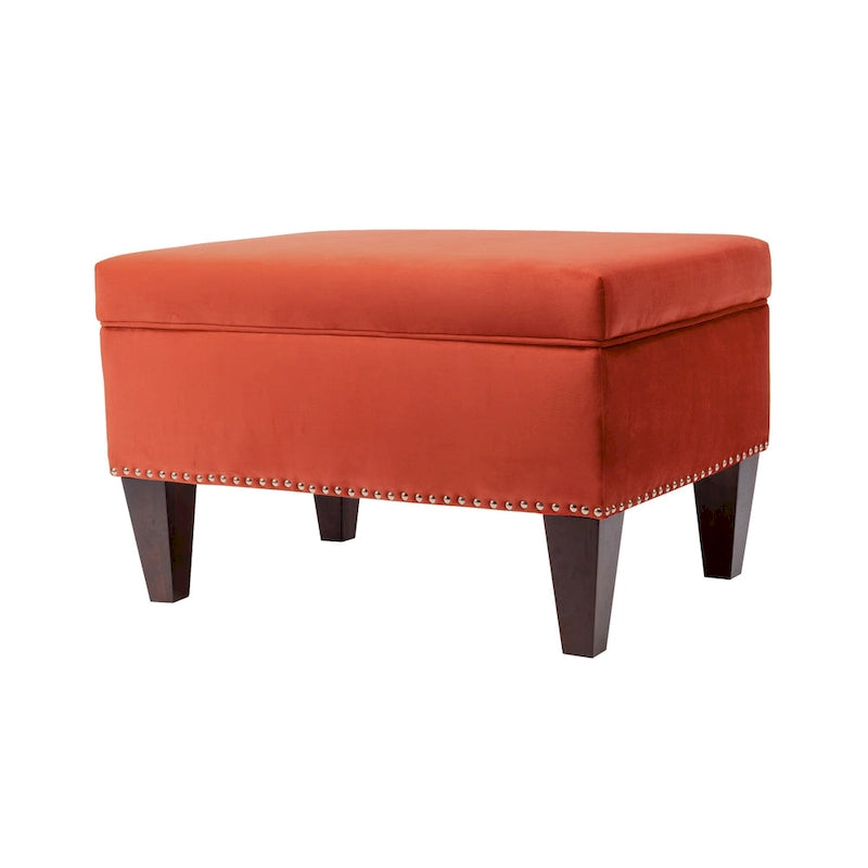 Banc de rangement Brooklyn rembourré de style transitoire