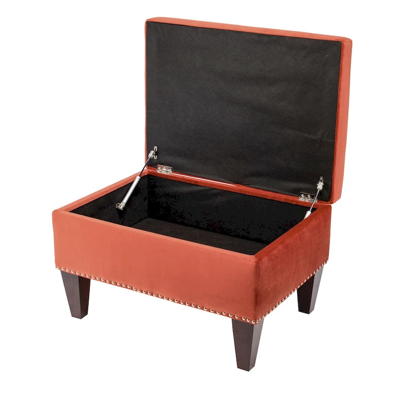 Banc de rangement Brooklyn rembourré de style transitoire