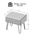 Banc ottoman en fausse fourrure SuperMink Serenta