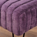 Banc ottoman en fausse fourrure SuperMink Serenta