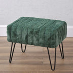 Banc ottoman en fausse fourrure SuperMink Serenta