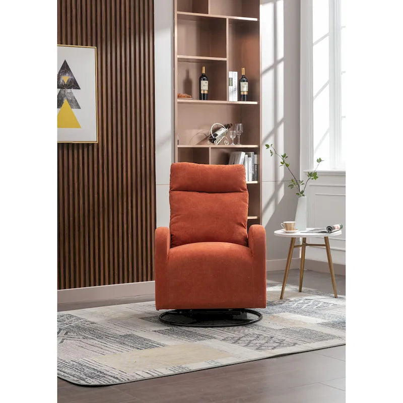 Fauteuil à bascule pivotant et inclinable rembourré
