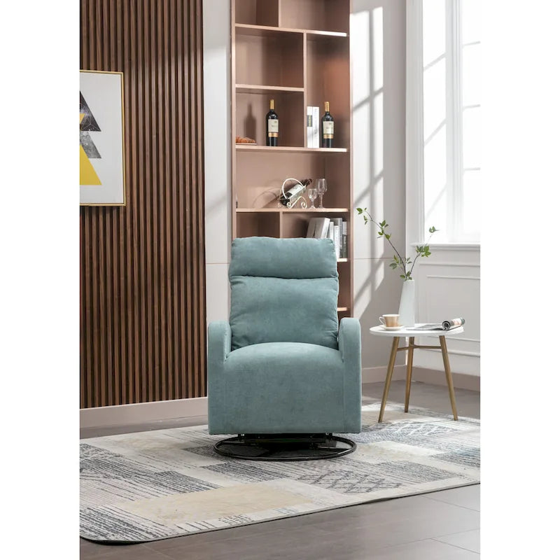 Fauteuil à bascule pivotant et inclinable rembourré