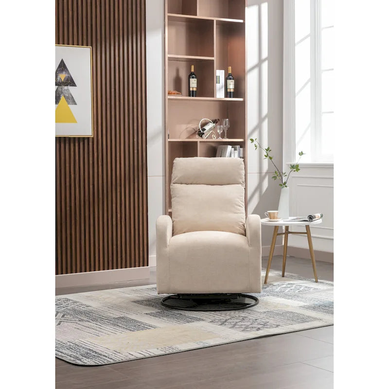 Fauteuil à bascule pivotant et inclinable rembourré