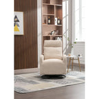 Fauteuil à bascule pivotant et inclinable rembourré