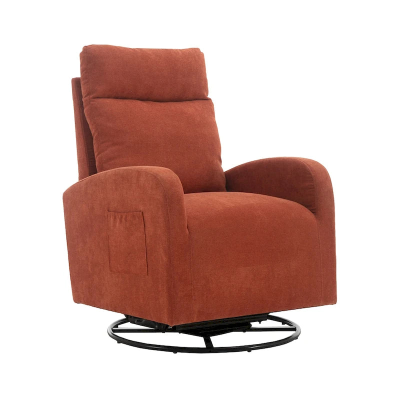 Fauteuil à bascule pivotant et inclinable rembourré