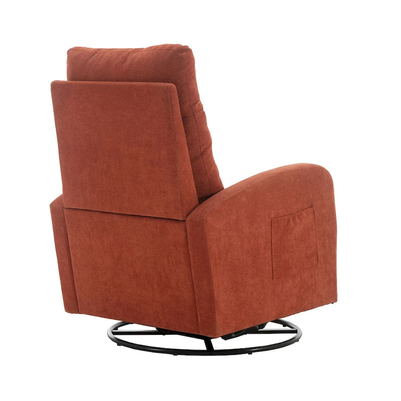 Fauteuil à bascule pivotant et inclinable rembourré