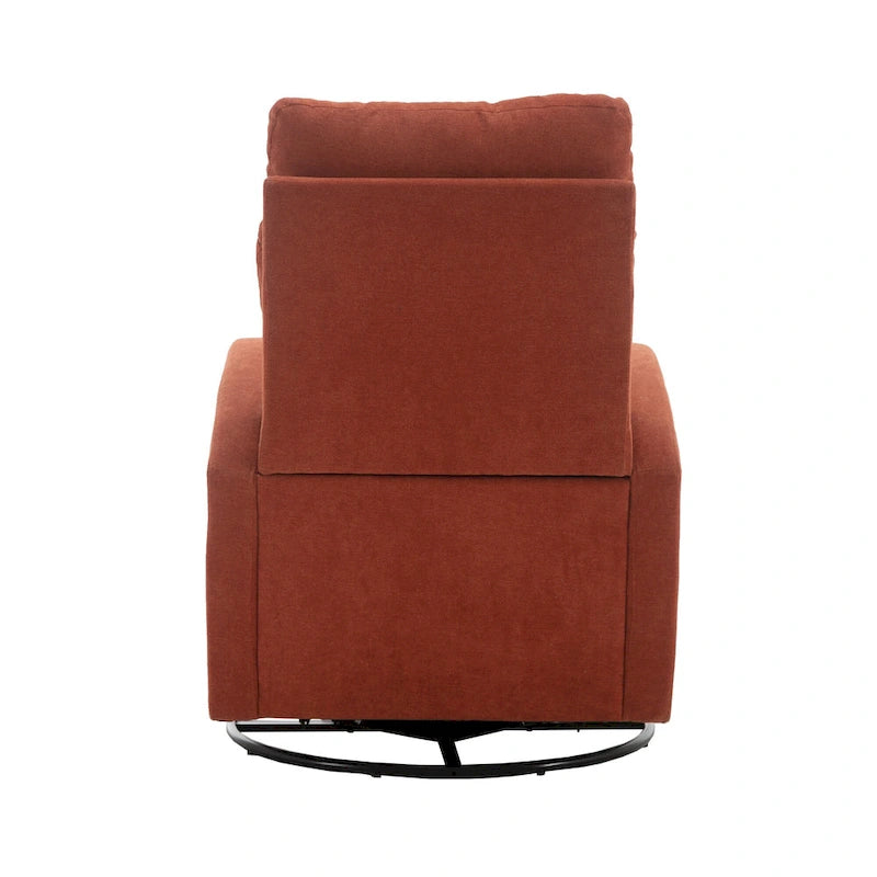 Fauteuil à bascule pivotant et inclinable rembourré