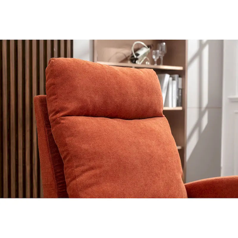 Fauteuil à bascule pivotant et inclinable rembourré
