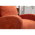 Fauteuil à bascule pivotant et inclinable rembourré