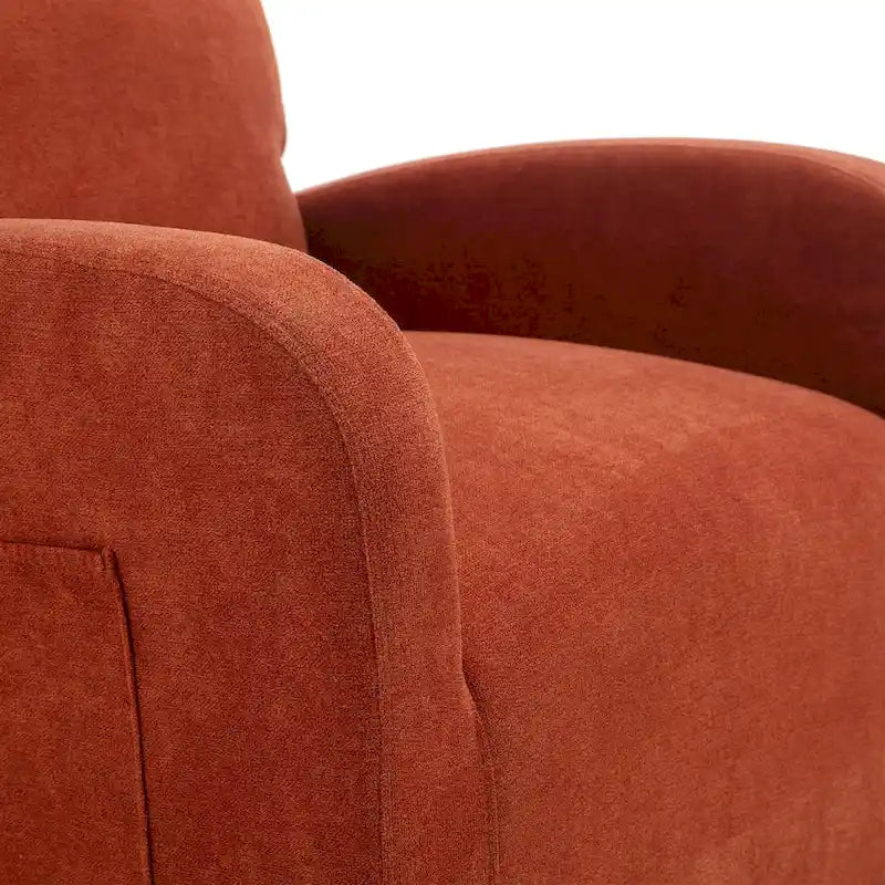 Fauteuil à bascule pivotant et inclinable rembourré