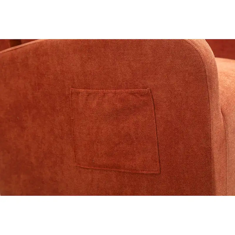 Fauteuil à bascule pivotant et inclinable rembourré