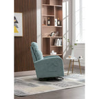 Fauteuil à bascule pivotant et inclinable rembourré