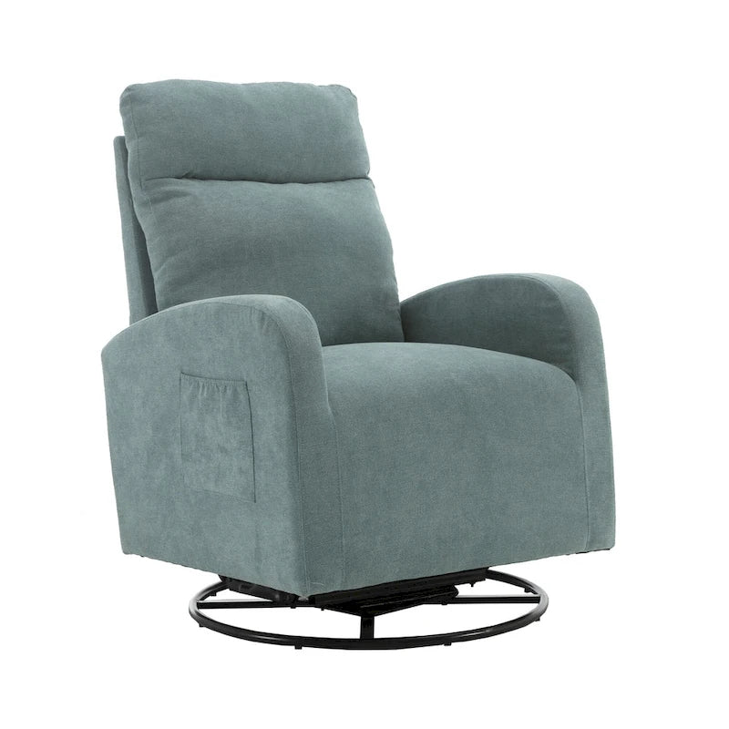 Fauteuil à bascule pivotant et inclinable rembourré