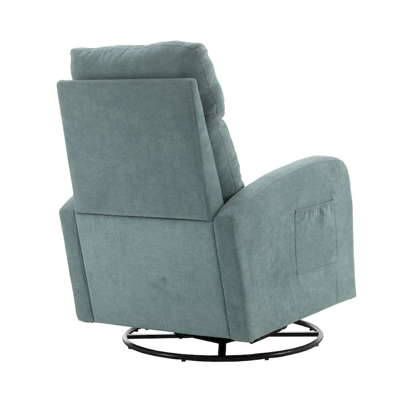Fauteuil à bascule pivotant et inclinable rembourré