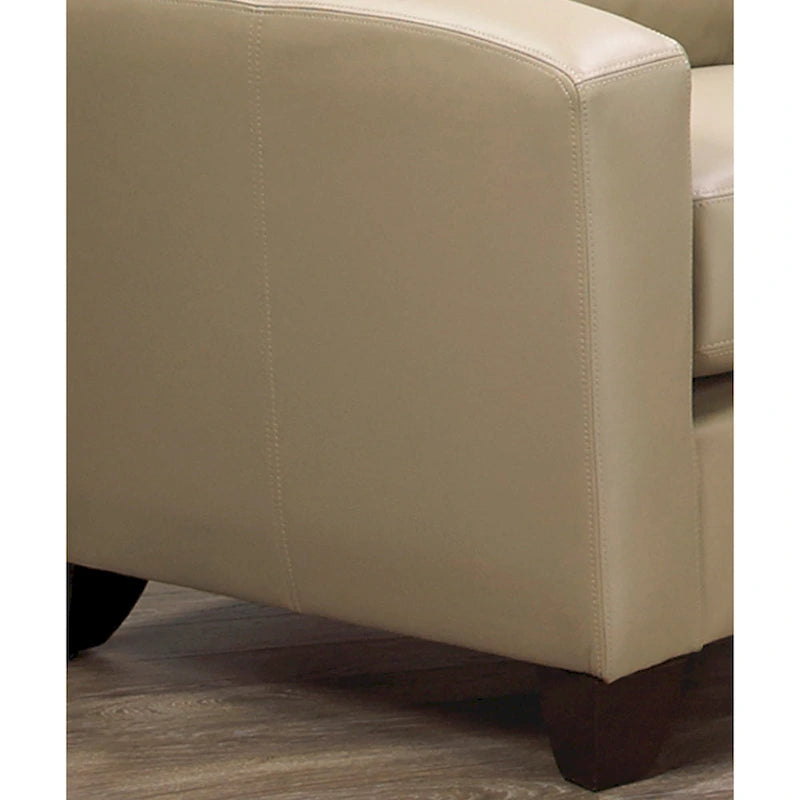 Ensemble canapé, causeuse et fauteuil en cuir pleine fleur italien Bryce
