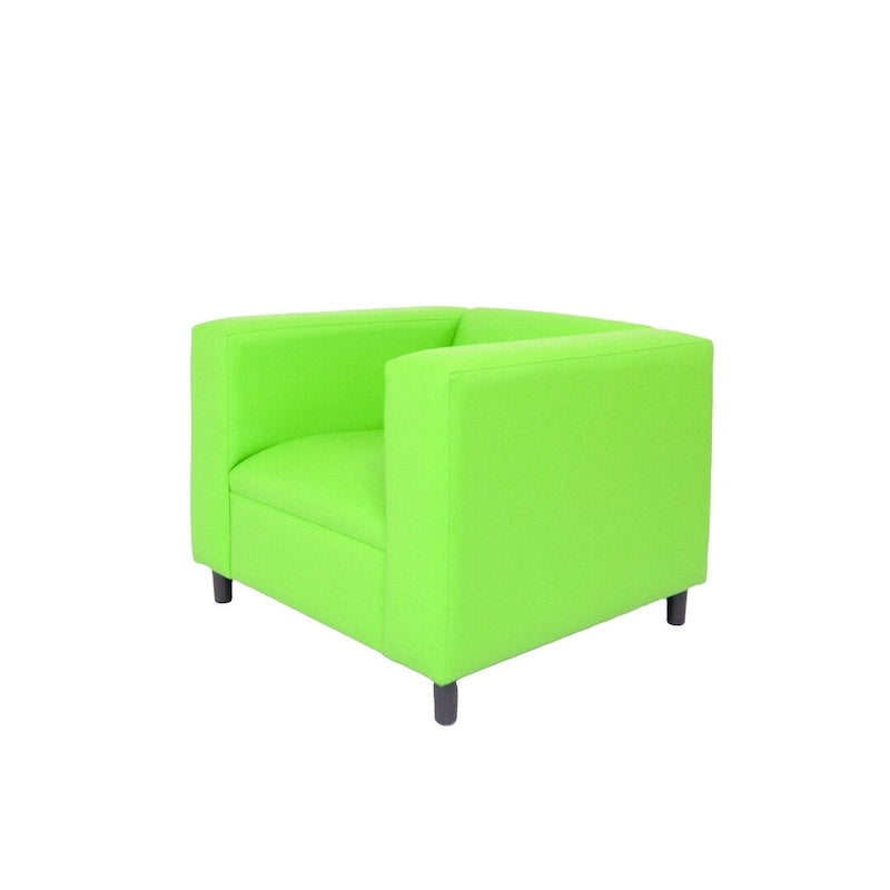 Coast to Coast Sofas Fauteuil canapé moderne du milieu du siècle en similicuir avec cadre en bois massif et rembourrage