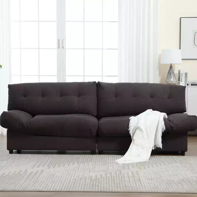 Canapé deux places Cloud 96 po, canapé rembourré 4L -ModernLuxe