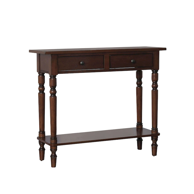 Console de 96,5 cm de largeur en bois et à 1 étagère de style traditionnel Jeln par Furniture of America