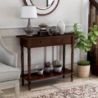 Console de 96,5 cm de largeur en bois et à 1 étagère de style traditionnel Jeln par Furniture of America