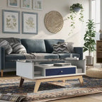 Table basse Tevi Modern 1 étagère avec plateau en verre de 47 pouces par Furniture of America