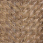 Ensemble de salle à manger 5 pièces Baxton Studio Kyoto moderne bohème en bois finition brun naturel et rotin