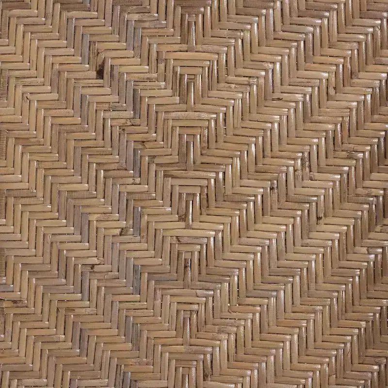 Ensemble de salle à manger 5 pièces Baxton Studio Kyoto moderne bohème en bois finition brun naturel et rotin