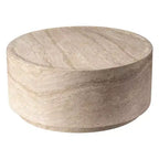 LeisureMod Terra Table Basse Ronde 36 en Fibre de Verre - Table d'Appoint Résistante aux Intempéries pour Intérieur et Extérieur, Design Minimaliste pour Salon, Bureau ou Patio