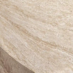 LeisureMod Terra Table Basse Ronde 36 en Fibre de Verre - Table d'Appoint Résistante aux Intempéries pour Intérieur et Extérieur, Design Minimaliste pour Salon, Bureau ou Patio
