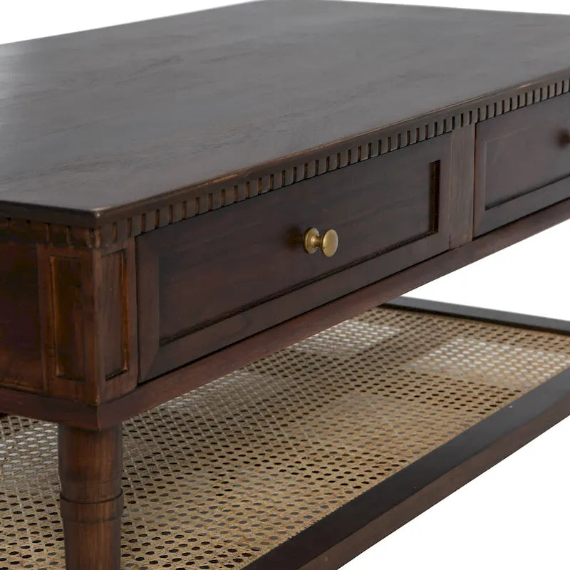 Table basse en bois d'acacia