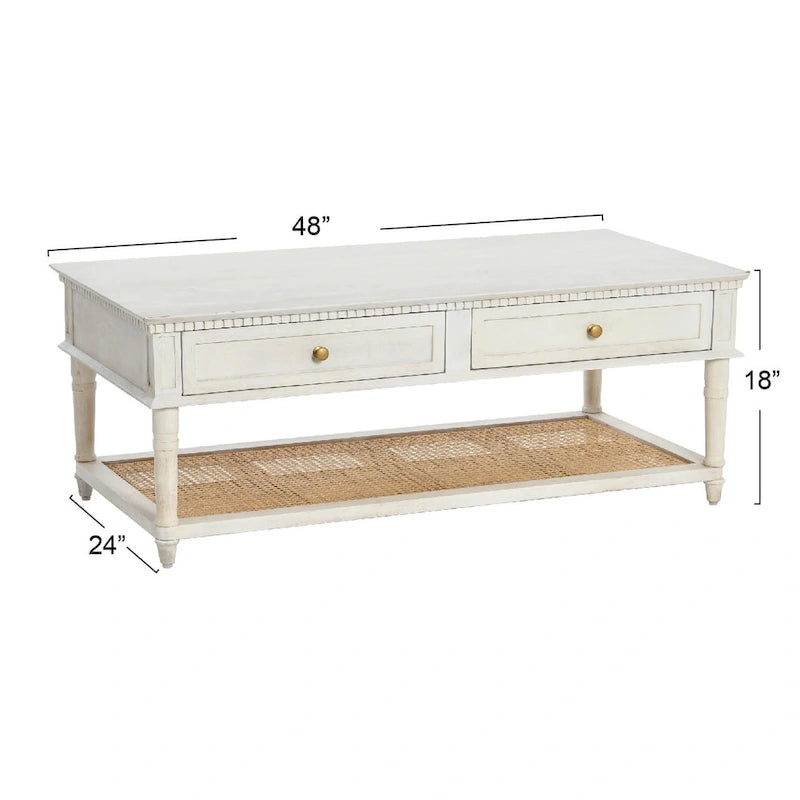Table basse en bois d'acacia