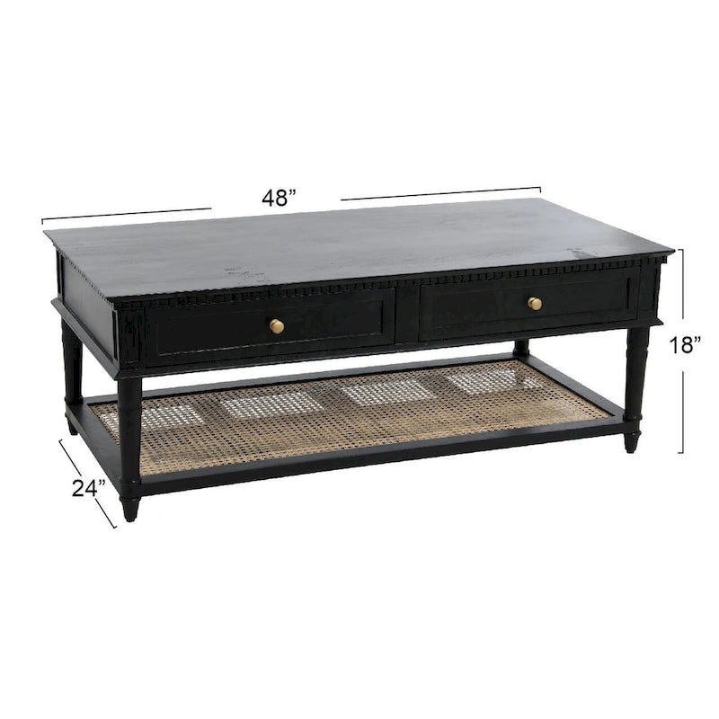Table basse en bois d'acacia