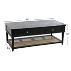 Table basse en bois d'acacia