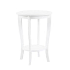 Table d'appoint ronde avec étagère American Heritage de Convenience Concepts
