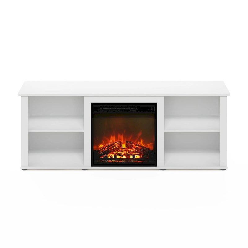 Meuble TV classique de 60 pouces avec cheminée