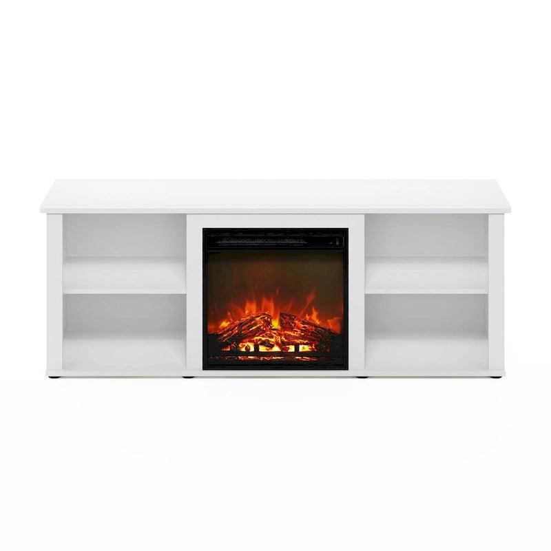 Meuble TV classique de 60 pouces avec cheminée