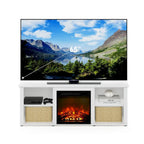 Meuble TV classique de 60 pouces avec cheminée