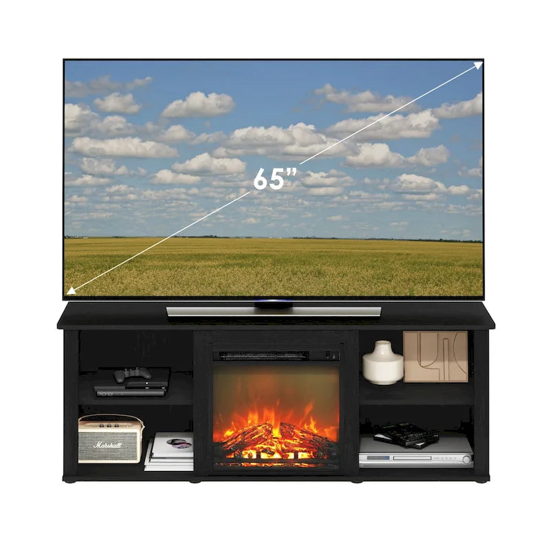 Meuble TV classique de 60 pouces avec cheminée