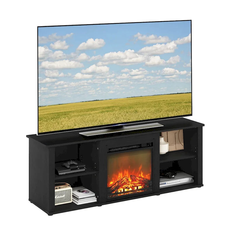 Meuble TV classique de 60 pouces avec cheminée