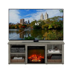 Meuble TV classique de 60 pouces avec cheminée