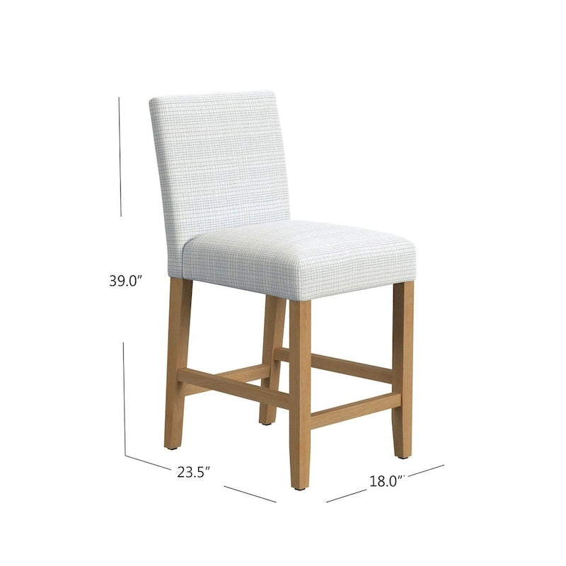 Tabouret de comptoir classique HomePop en tissu, 63,5 cm