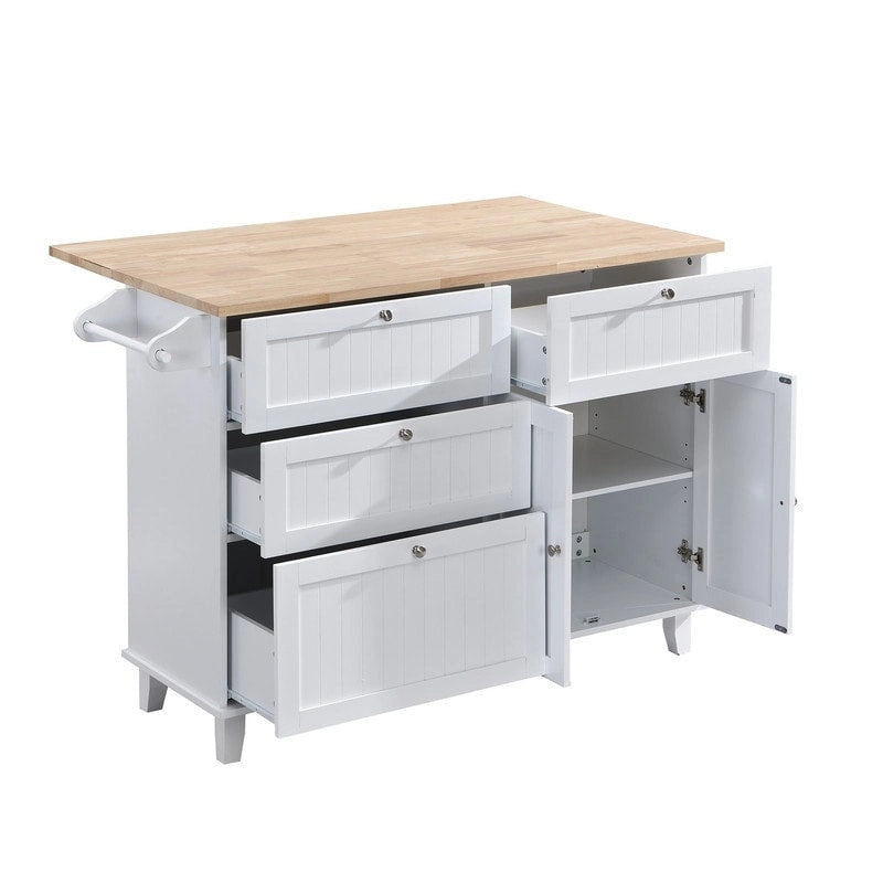 Ensemble îlot de cuisine 3 pièces avec abattant et 2 places assises, ensemble table à manger avec meuble de rangement, tiroirs et porte-serviettes