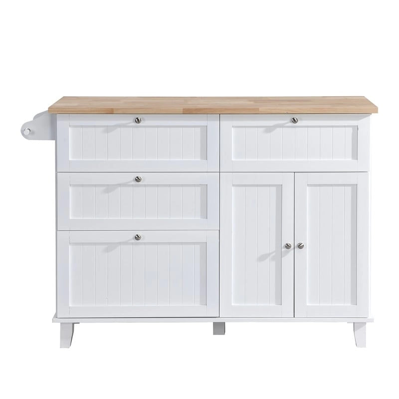 Ensemble îlot de cuisine 3 pièces avec abattant et 2 places assises, ensemble table à manger avec meuble de rangement, tiroirs et porte-serviettes