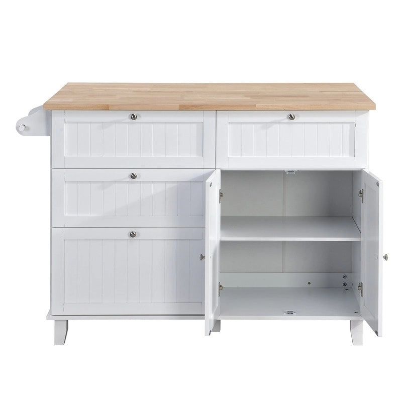 Ensemble îlot de cuisine 3 pièces avec abattant et 2 places assises, ensemble table à manger avec meuble de rangement, tiroirs et porte-serviettes