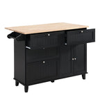 Ensemble îlot de cuisine 3 pièces avec abattant et 2 places assises, ensemble table à manger avec meuble de rangement, tiroirs et porte-serviettes