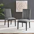 Chaises d'appoint de salle à manger Catalyst Performance en velours - Lot de 2