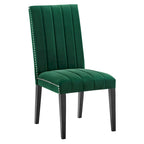 Chaises d'appoint de salle à manger Catalyst Performance en velours - Lot de 2