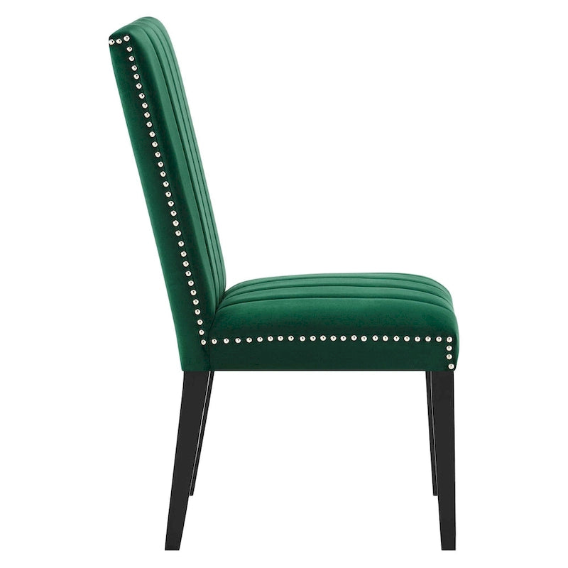 Chaises d'appoint de salle à manger Catalyst Performance en velours - Lot de 2